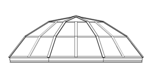 Segmented Dome Unit Skylight