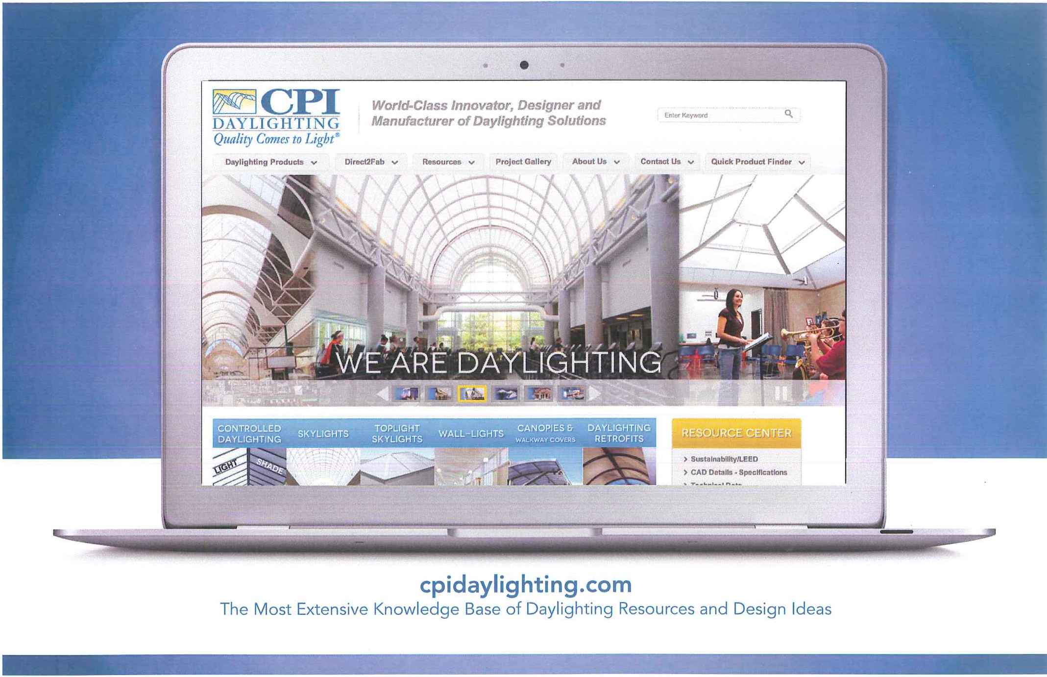 CPI Daylighting releases a new website