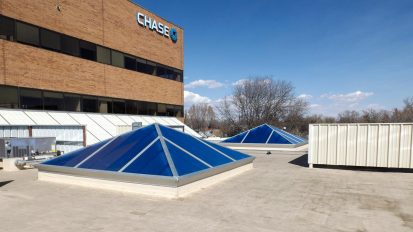 Pyramid Skylight Retrofit – Chase Bank of Loveland