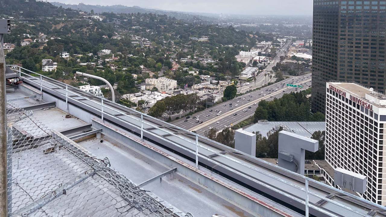 Hilton Universal City skylight repair 28823-13